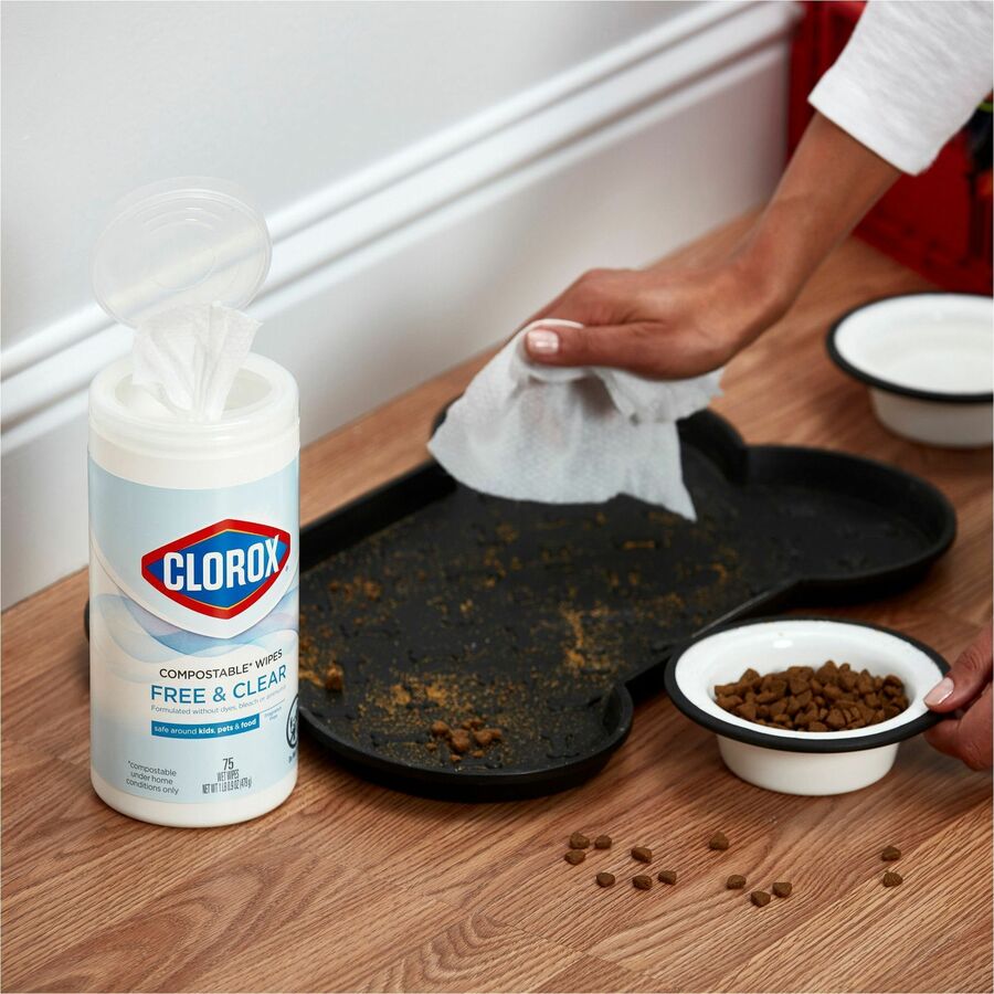 Picture of Clorox Free & Clear Compostable All Purpose Cleaning Wipes