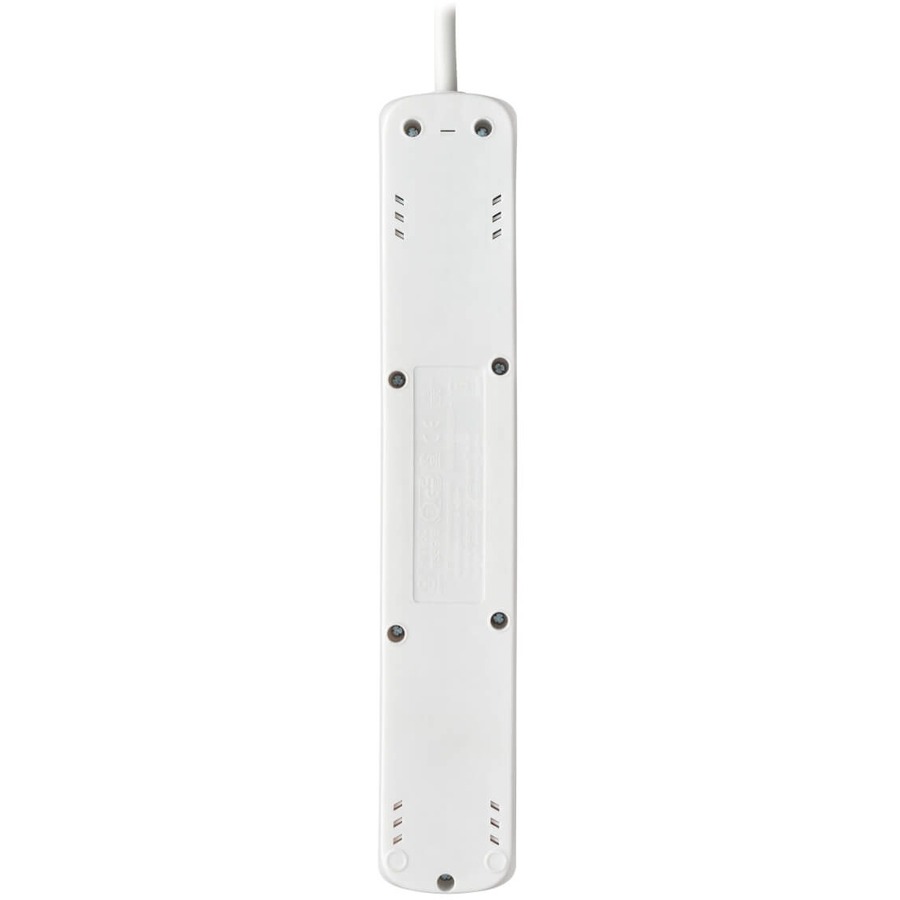 Tripp Lite Protect It! PS5G15 5-Outlets Power Strip - Schuko - 5 x Type F (Schuko) - 4.9 ft Cord - 16 A Current - 230 V AC Voltage - Wall Mountable - White