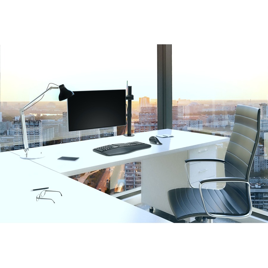 Kensington SmartFit Desk Mount for Monitor - Black - 1 Display(s) Supported - 34" Screen Support - 8 kg Load Capacity - 75 x 75, 100 x 100 = KMWK55408WW