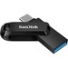 SanDisk Ultra Dual Drive Go USB Type-C - 64 GB - USB 3.1 Type C, USB Type A - 150 MB/s Read Speed - Black
