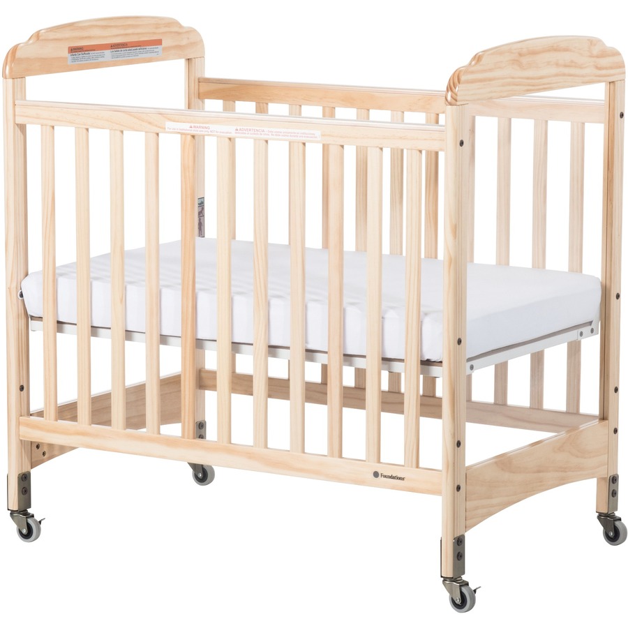 Foundations Next Gen Serenity Compact Crib - Natural - Steel - Cots & Mats - FOU2532043