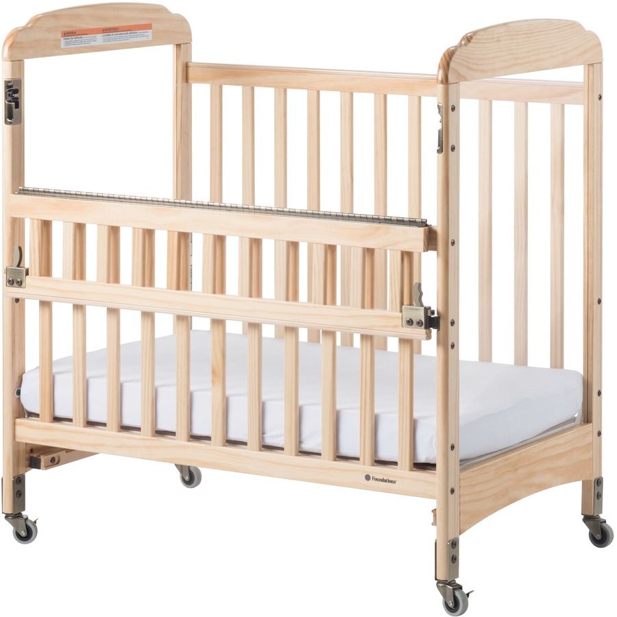 Foundations Next Gen Serenity SafeReach Compact Crib - Natural - Steel - Cots & Mats - FOU2542043
