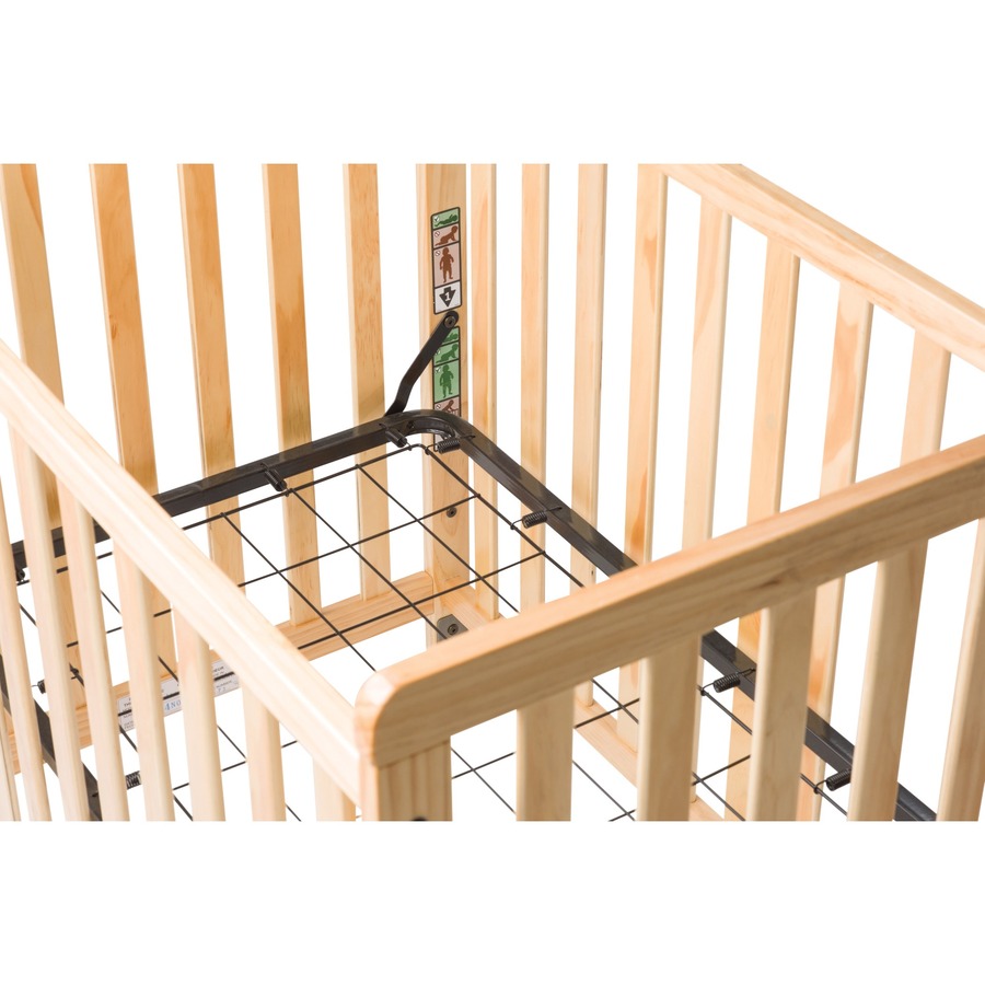 Foundations SafetyCraft Compact Crib - Natural - Steel - Cots & Mats - FOU1631040