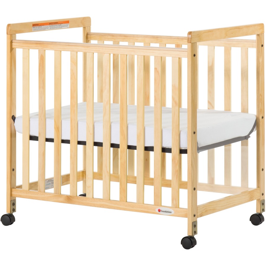 Foundations SafetyCraft Compact Crib - Natural - Steel - Cots & Mats - FOU1632040