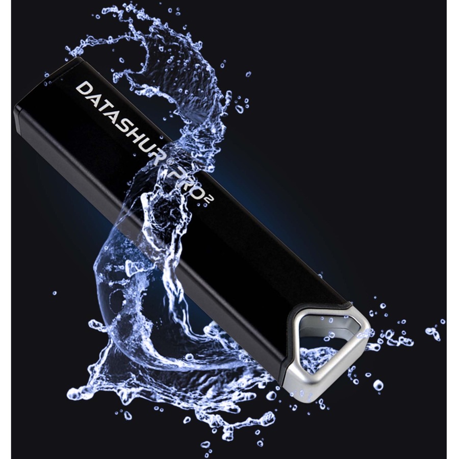 iStorage datAshur PRO 128 GB | Secure Flash Drive | FIPS 140-2 Level 3 Certified | Password protected | Dust/Water Resistant | IS-FL-DA3-256-128