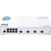 QNAP (QSW-M408S) Ethernet Switch - 8 Ports - Manageable - 2 Layer Supported - Modular - Twisted Pair, Optical Fiber - Desktop - 2 Year Limited Warranty