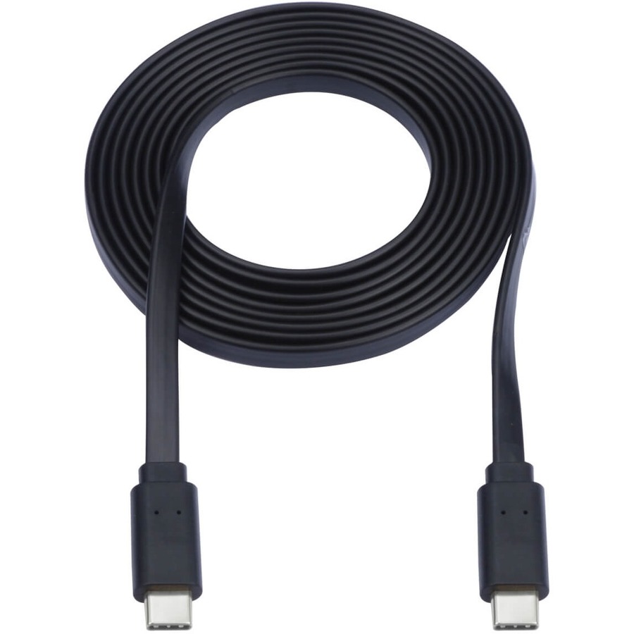 Tripp Lite by Eaton USB C to USB C Cable Flat USB 2.0 M/M Thunderbolt 3 Black 6ft