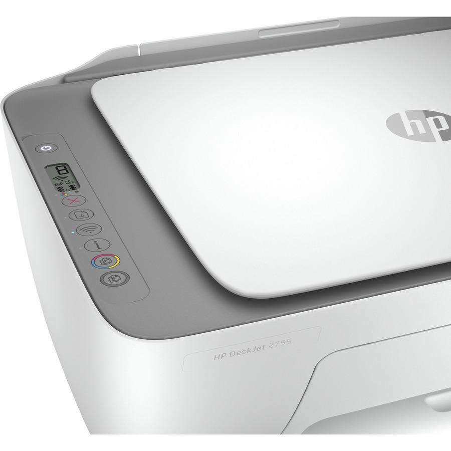HP Deskjet 2755 Wireless Inkjet Multifunction Printer - Colour - Copier/Printer/Scanner - 1200 x 1200 dpi Print - Manual Duplex Print - Upto 1000 Pages Monthly - 60 sheets Input - Colour Scanner - 1200 dpi Optical Scan - Wireless LAN - Apple AirPrint. - Multifunction/All-in-One Machines - HEW26K67AB1H