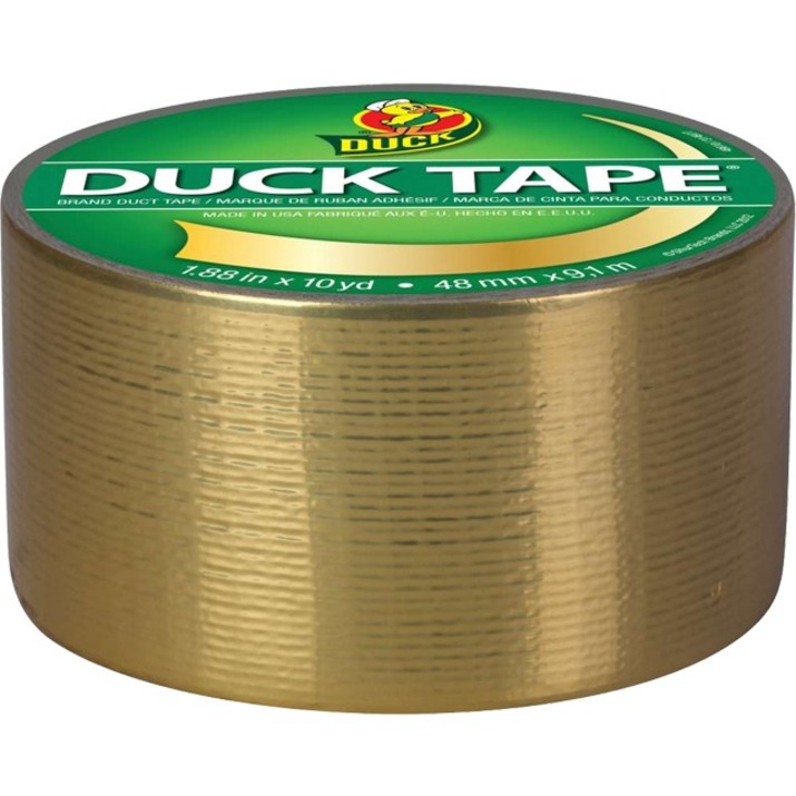 Duck Coloured Duck Tape - 29.9 ft (9.1 m) Length x 1.89" (48 mm) Width - 1 Each - Gold - Duct Tapes - DUC280748