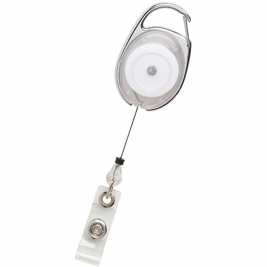 GBC - Porte-badge BadgeMates Carabiner, transparent, 10 pi&egrave;ces