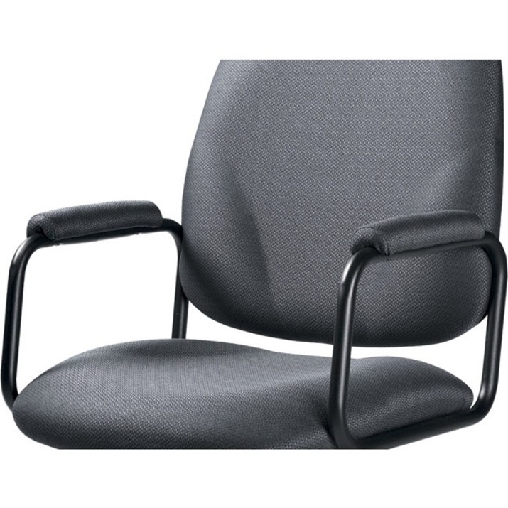 Global Solo Armchair - Black Seat - Black Back - Armrest - 1 Each = GLB576777