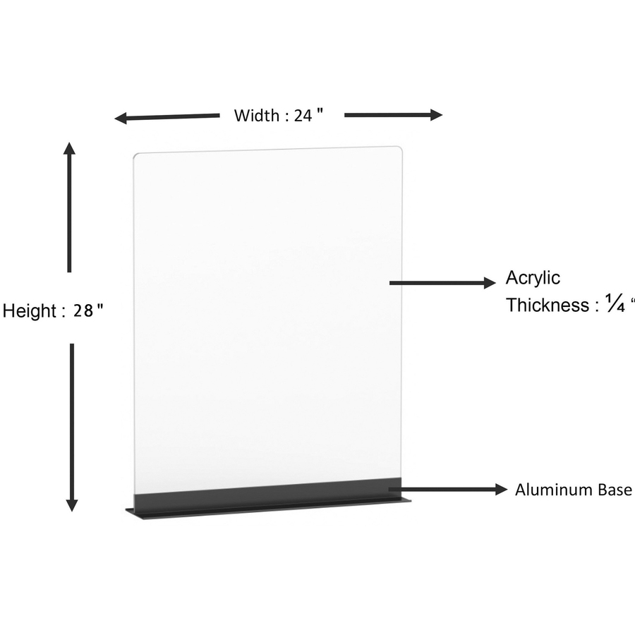 LLR55686 | Lorell Social Distancing Barrier - Lorell Furniture