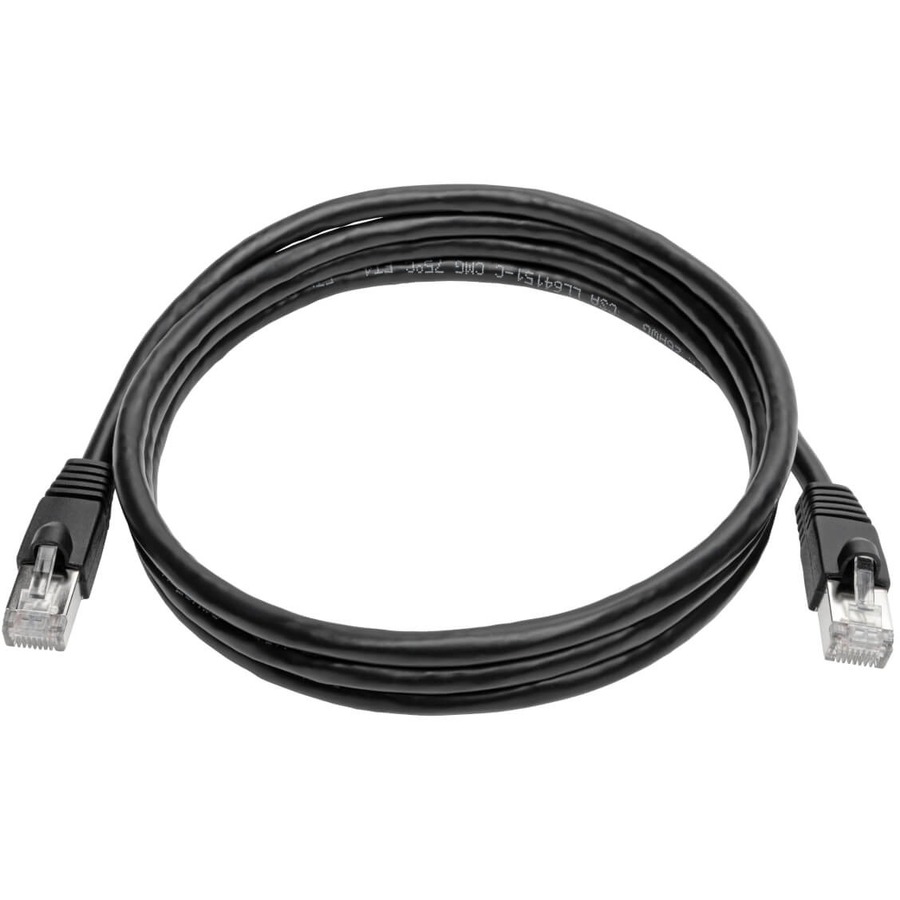 Tripp Lite by Eaton Cat6a 10G Snagless Shielded STP Ethernet Cable (RJ45 M/M) PoE Black 6 ft. (1.83 m)