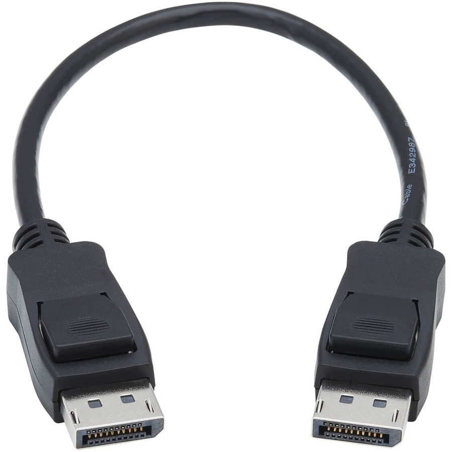 Eaton Tripp Lite Series DisplayPort 1.4 Cable with Latching Connectors, 8K (M/M), Black, 1 ft. (0.31 m)