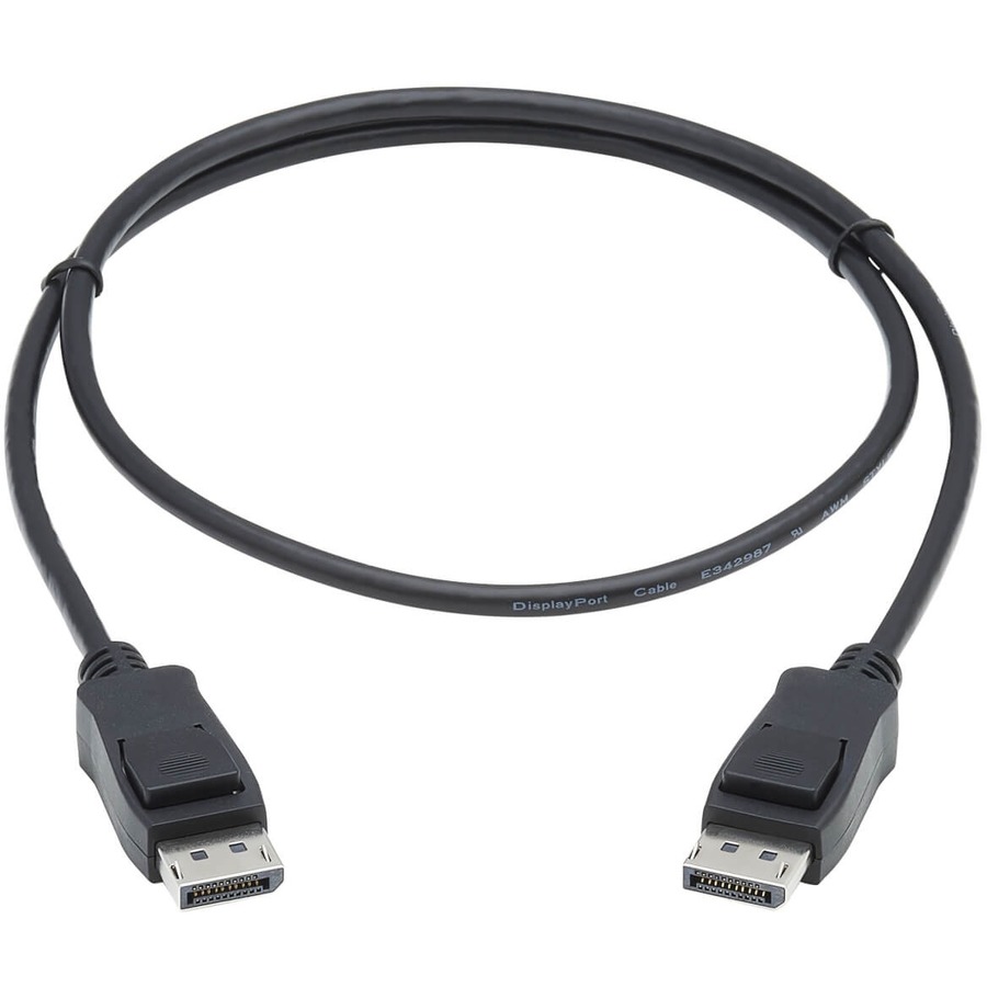 Tripp Lite by Eaton DisplayPort 1.4 Cable with Latching Connectors 8K (M/M) Black 3 ft. (0.9m)