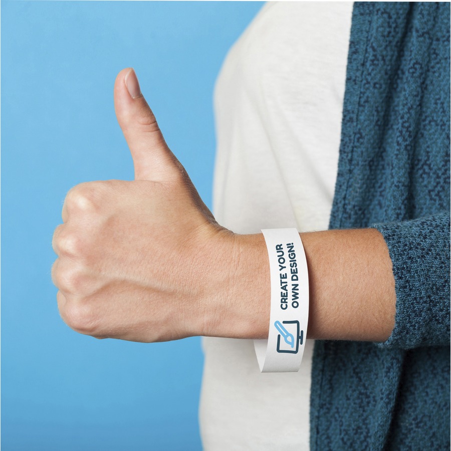 Advantus Printable Tyvek Wristbands