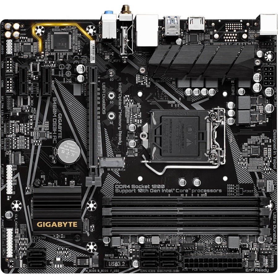 Gigabyte Ultra Durable B460M DS3H AC Desktop Motherboard - Intel