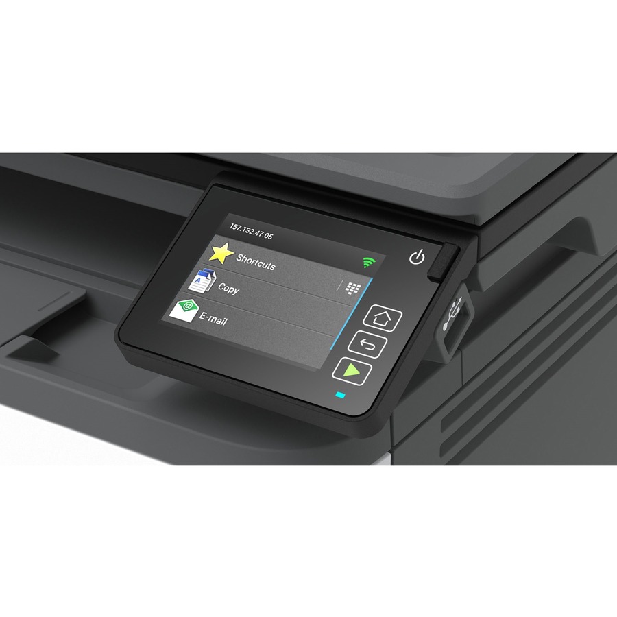 Lexmark MX431adn monochrome all-in-one laser printer with duplex printing and Ethernet connectivity — alternate view 1