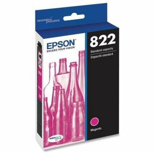 Epson T822 Original Standard Yield Inkjet Ink Cartridge - Magenta - 1 Each