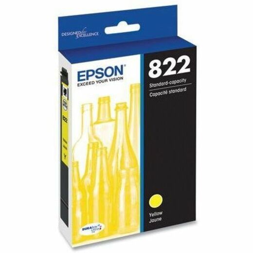 Epson T822 Original Standard Yield Inkjet Ink Cartridge - Yellow - 1 Each