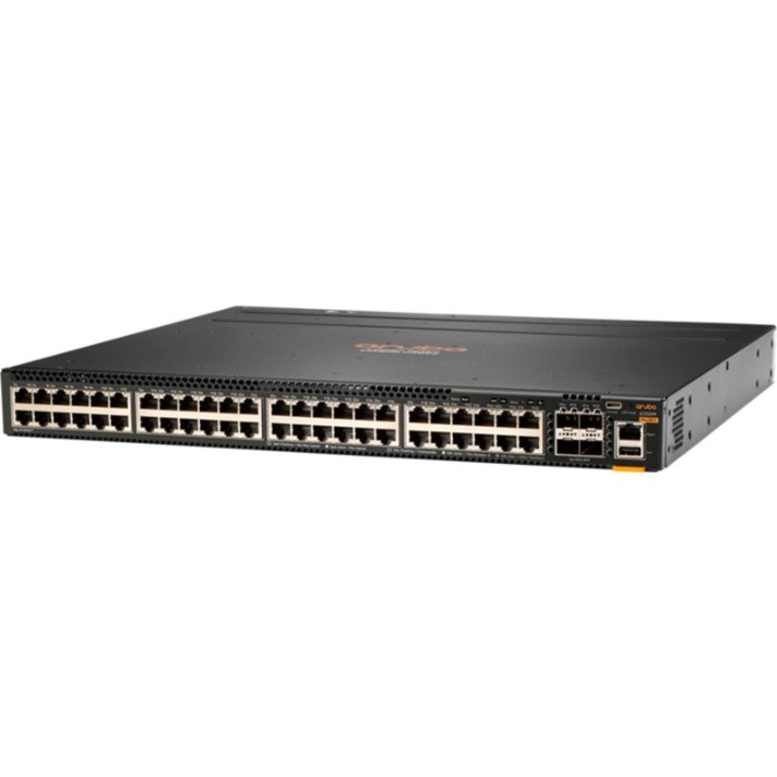 HPE 6300M 48-port 1GbE and 4-port SFP56 Power-to-Port 2 Fan Trays 1 PSU Bundle