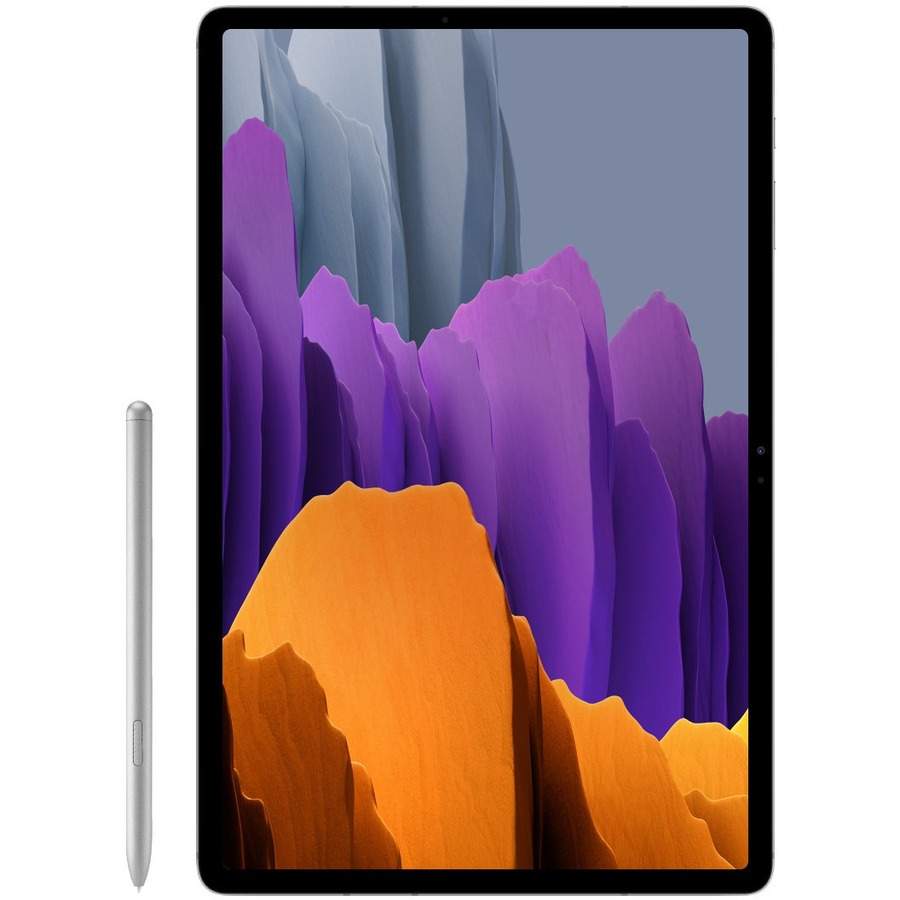 Samsung Galaxy Tab S7+ SM-T970 Tablet - 12.4" WQXGA+ - Octa-core (8 Core) 3.09 GHz 2.40 GHz 1.80 GHz - 8 GB RAM - 256 GB Storage - Android 10 - Mystic Silver