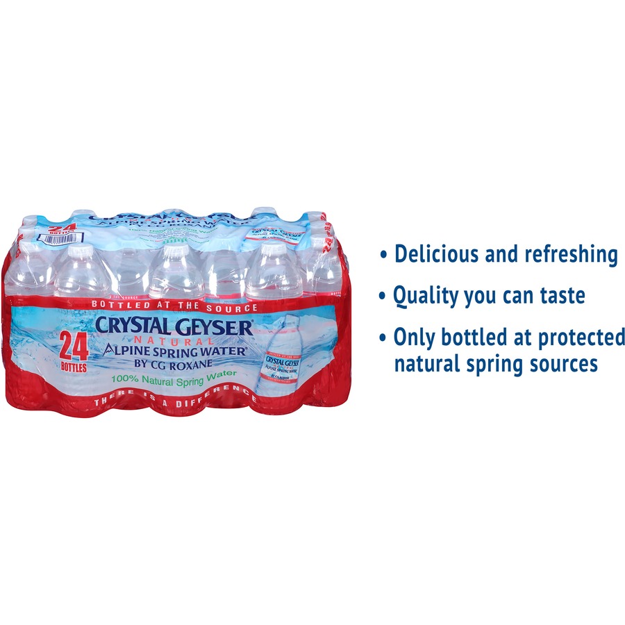 Crystal Geyser Natural Alpine Spring Water - Ready-to-Drink - 16.90 fl oz (500 mL) - 2016 / Pallet