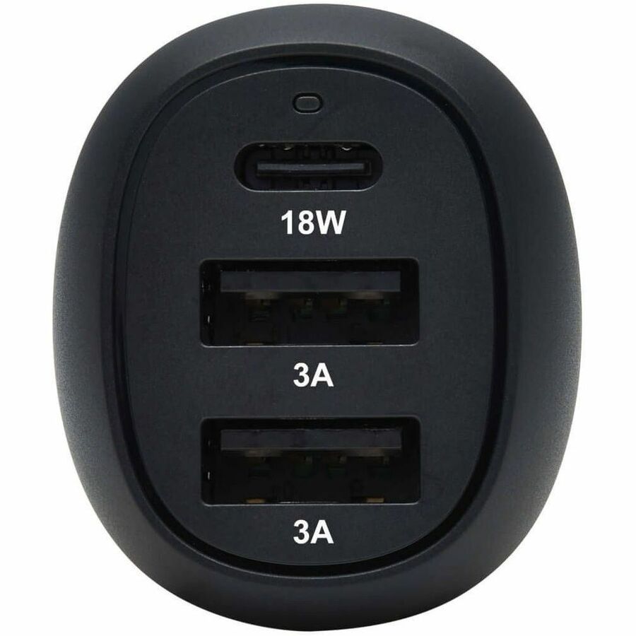 Tripp Lite by Eaton 3-Port USB Car Charger 36W Max - USB-C PD 3.0 Up to 18W 2 USB-A QC 3.0 Up to 36W