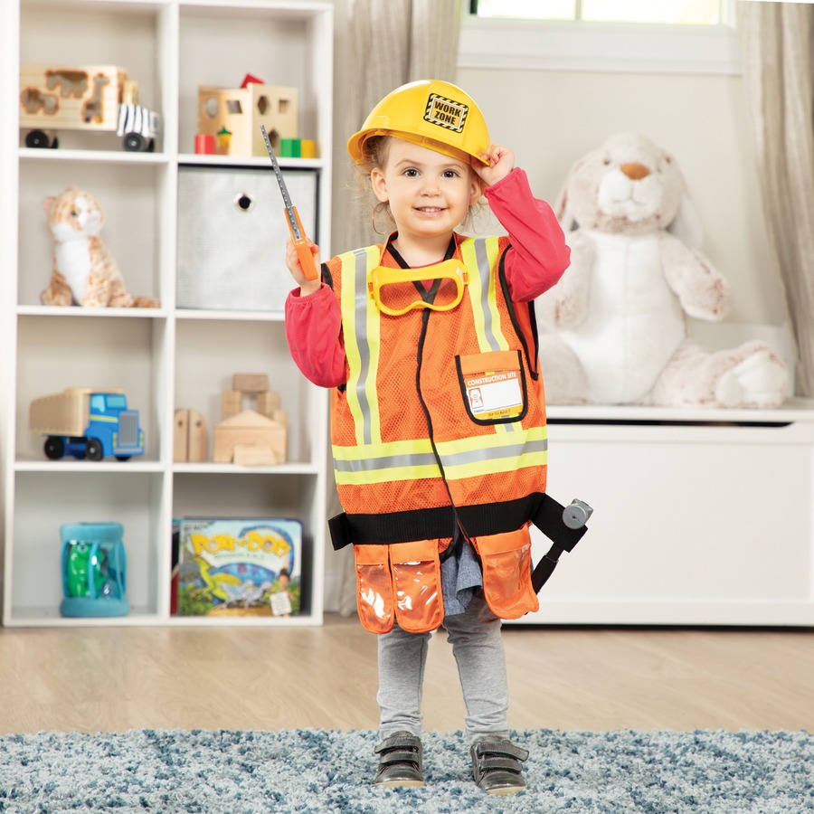 Melissa & Doug Construction Worker Costume Role Play Set - Creative Learning & Toys - LCI14837