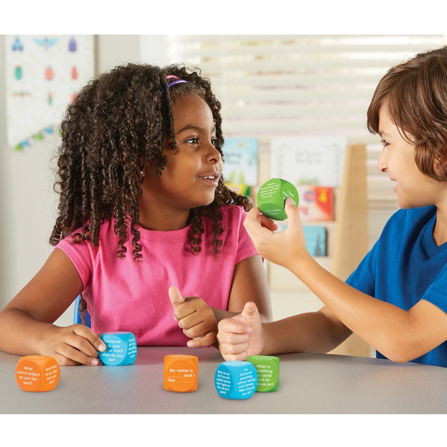 Learning Resources Let's Talk Cubes - Skill Learning: Conversation, Social Skills, Emotion - 5-10 Year - Assorted - Social-Emotional Awareness - LRN6369