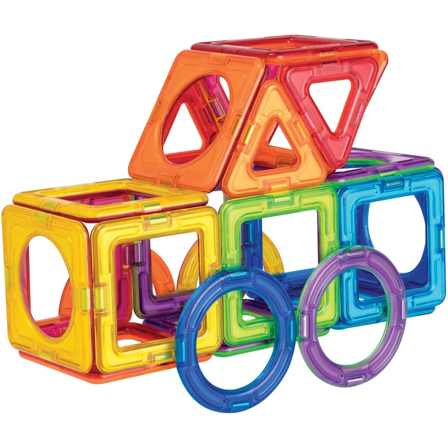 Magformers Basic Plus 30pc Set - Skill Learning: Shape, Geometry - 3 Year & Up - 30 Pieces - Geometry - MGF715015