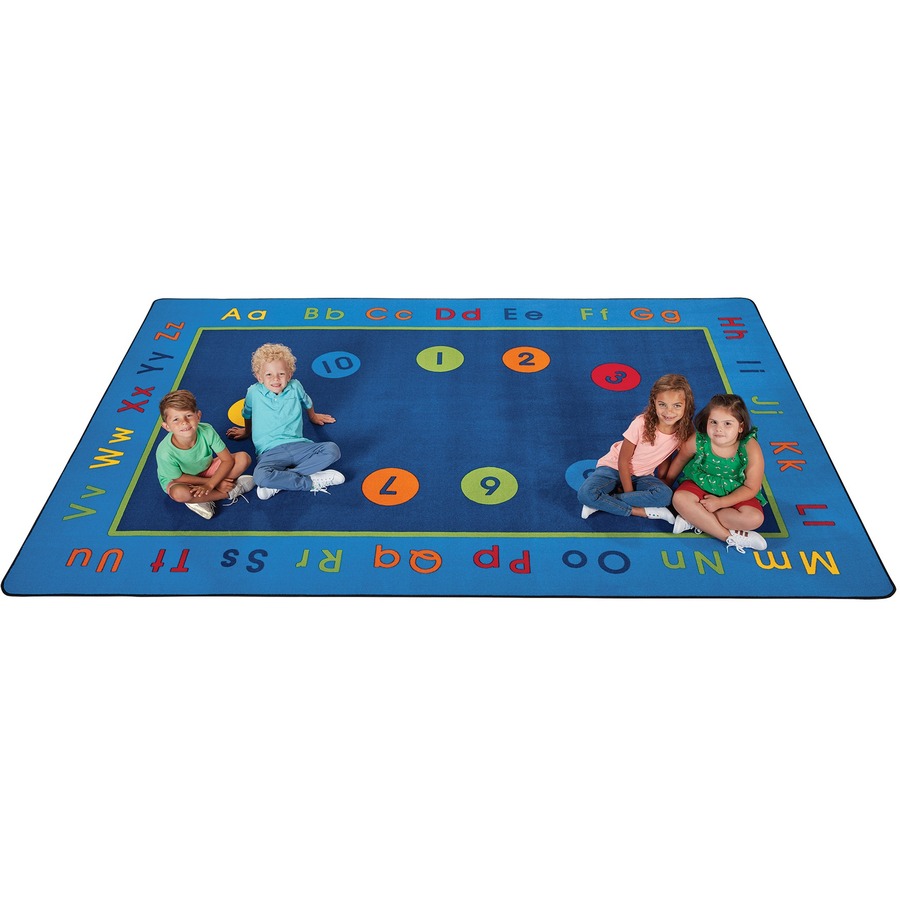 Carpets for Kids Basic Concepts Literacy Rug - 96" (2438.40 mm) Length x 12 ft (3657.60 mm) Width - Rectangle - Yarn - Rugs - CPT8518