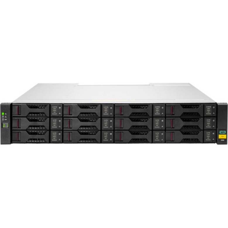 HPE MSA 2060 12Gb SAS LFF storage array R0Q77A for SAN storage — alternate view 1