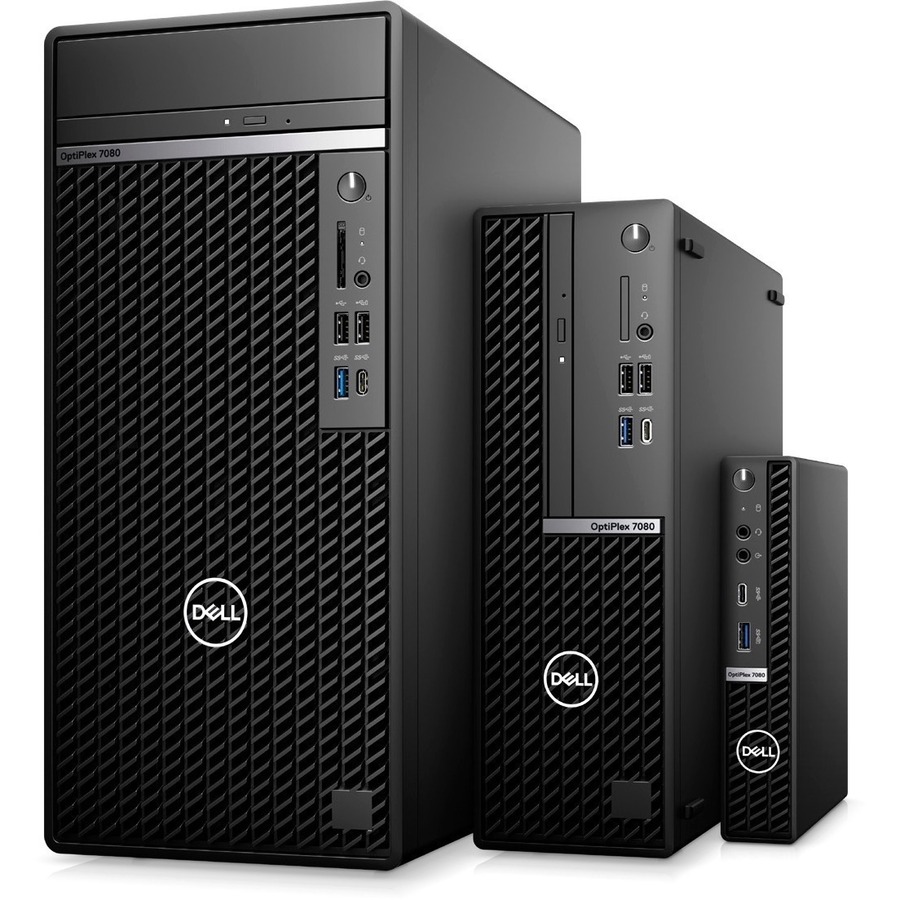 Dell OptiPlex 7000 7080 Desktop Computer - Intel Core i7 10th Gen i7-10700 Octa-core (8 Core) 2.90 GHz - 16 GB RAM DDR4 SDRAM - 256 GB SSD - Micro PC - Black