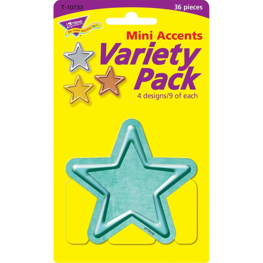 Mini Accents Variety Pack - Metal Stars - Accents - TEPT10733
