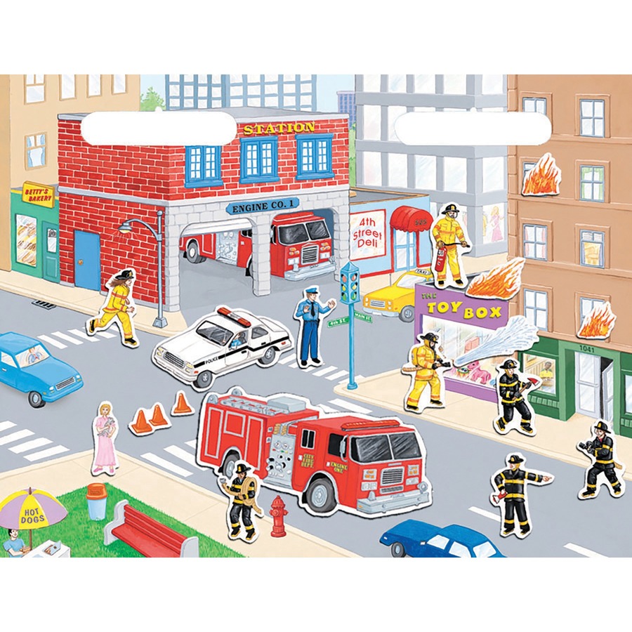 Create A Scene Magnetic Firefighters - Creative Learning - SSC7126