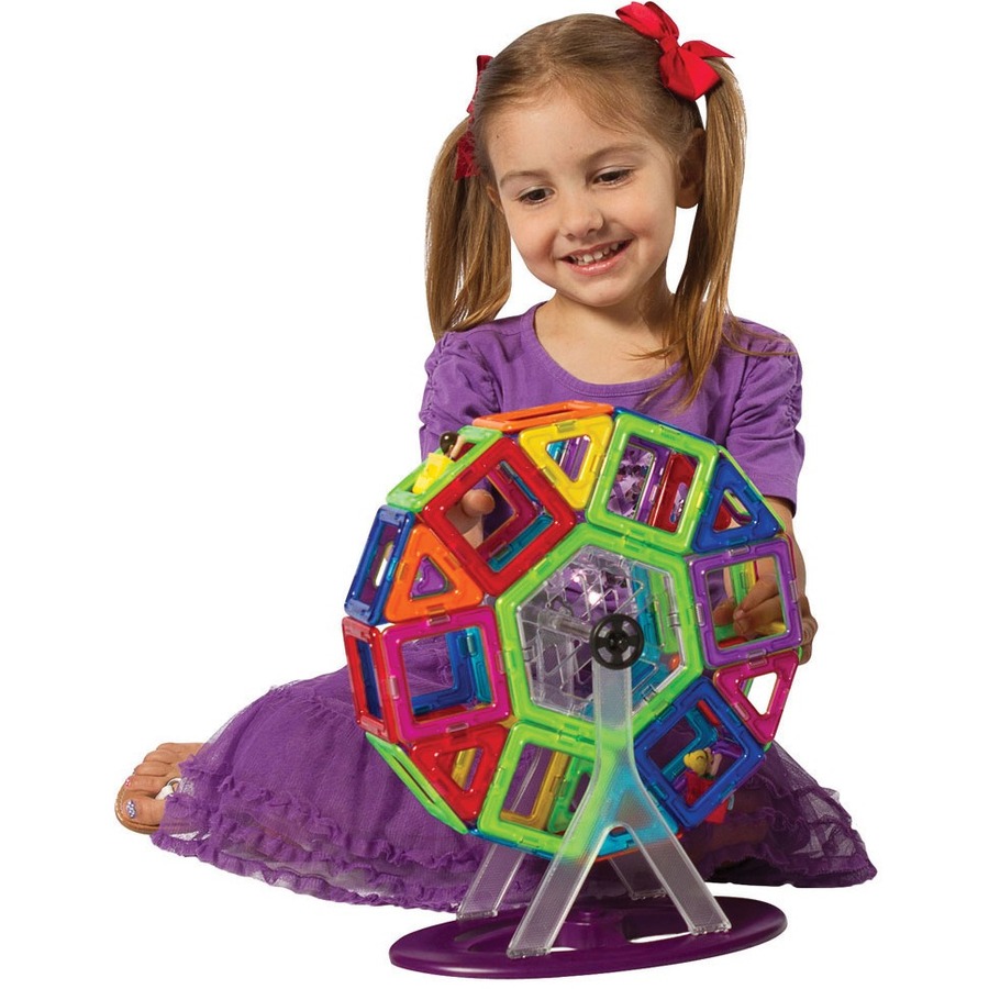 Magformers Magformers Carnival 46pc Set - Skill Learning: Building, Shape, Geometry - 46 Pieces - Geometry - MGF63074FE