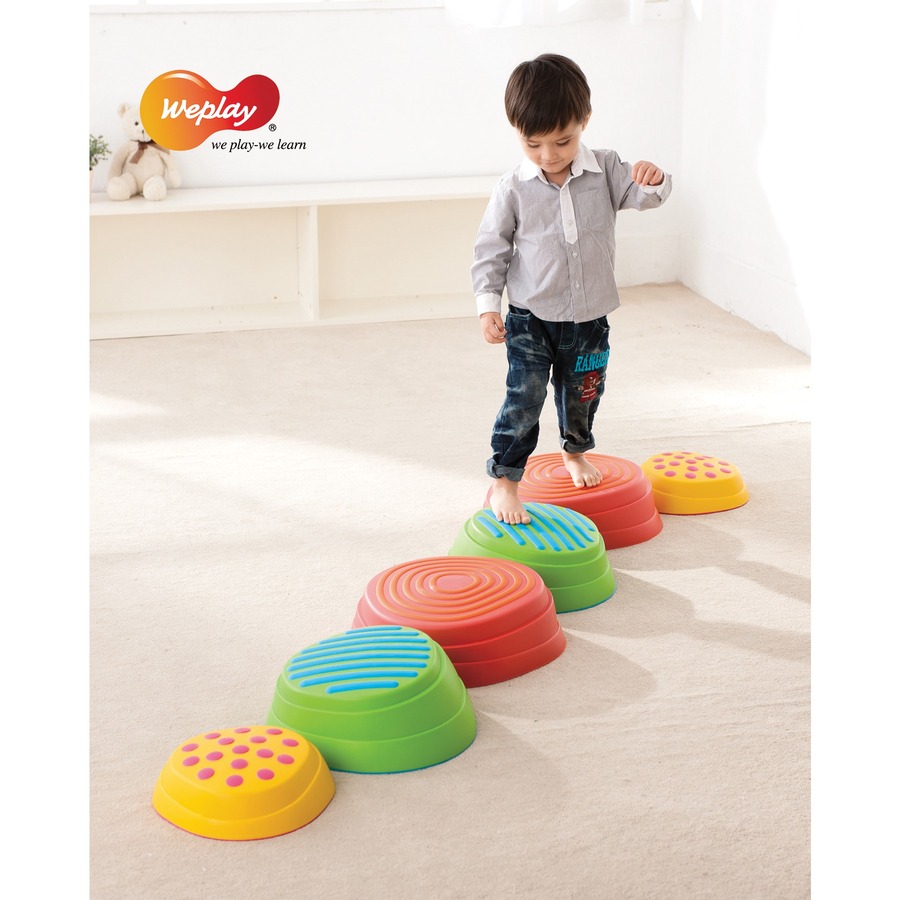 Weplay Rainbow River Stones - 80 kg Weight Capacity - Balance & Coordination - PWLT0008