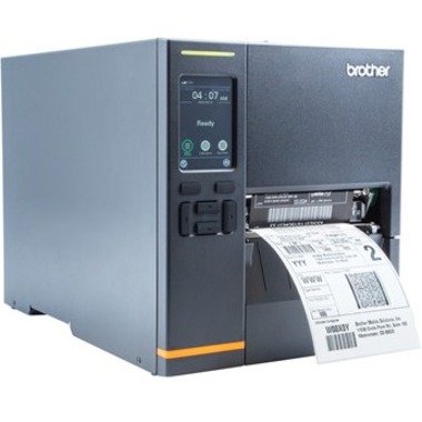 Brother TJ-4121TN Desktop Direct Thermal/Thermal Transfer Printer - Monochrome - Label/Receipt Print - Ethernet - USB - Serial