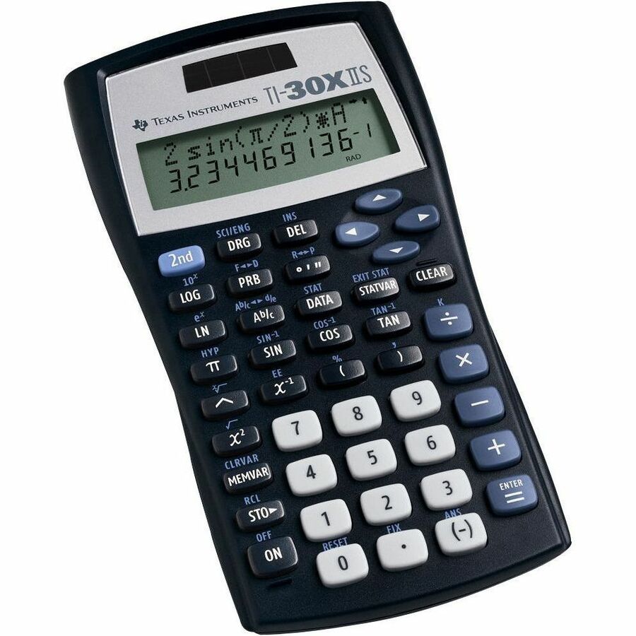 Texas Instruments TI30XIIS Dual Power Scientific Calculator - 2 Line(s) - LCD - Battery/Solar Powered - 6.1" x 3.2" x 0.8" - 1 Each - Graphing & Scientific Calculators - TEXTI30XIIS