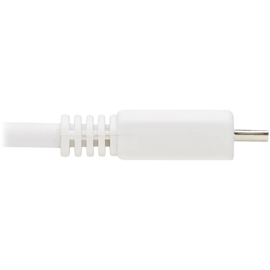 Eaton Tripp Lite Series Safe-IT USB 2.0 A to Micro-B Antibacterial Cable (M/M), White, 6 ft. (1.83 m)