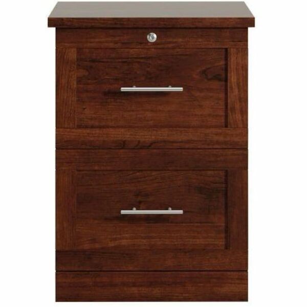 Realspace® 2Drawer 17"D Vertical File Mulled Cherry File