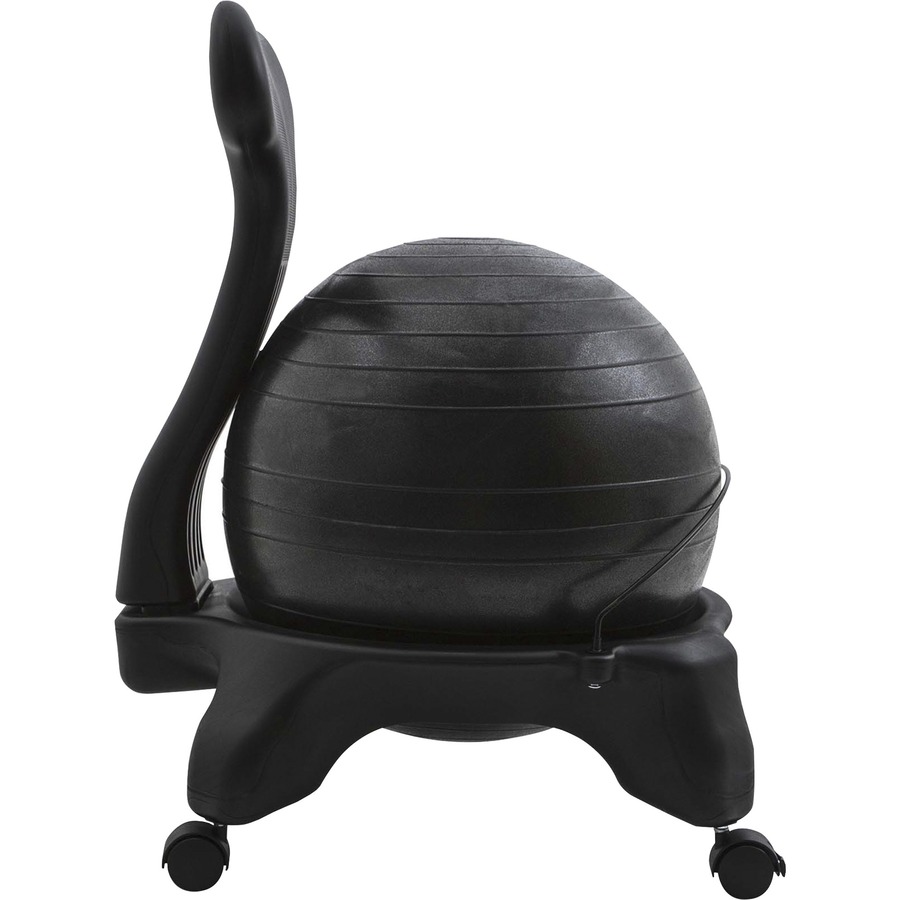 Champion Sports FitPro Ball Chair - Plastic Frame - Four-legged Base - Black - 1 Each