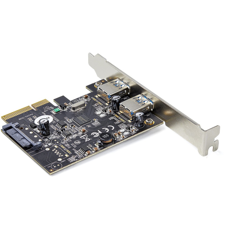 StarTech 2-Port USB PCIe Card 10Gbps/port - USB 3.2 Gen 2 Type-A PCI Express 3.0 x4 Host Controller Expansion Card - Windows/Linux