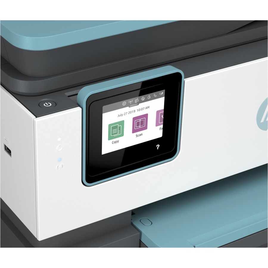 HP Officejet Pro 8035e Inkjet Multifunction Printer-Color-Oasis-Copier/Fax/Scanner-29 ppm Mono/25 ppm Color Print-4800x1200 dpi Print-Automatic Duplex Print-20000 Pages-225 sheets Input-Color Flatbed Scanner-1200 dpi Optical Scan-Wireless LAN