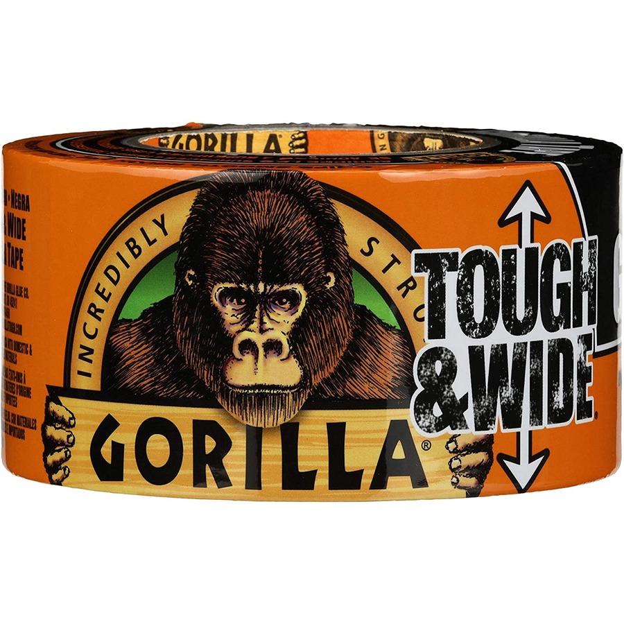 Gorilla Tough & Wide Tape - 25 yd Length x 2.88" Width - 1 Each - Black