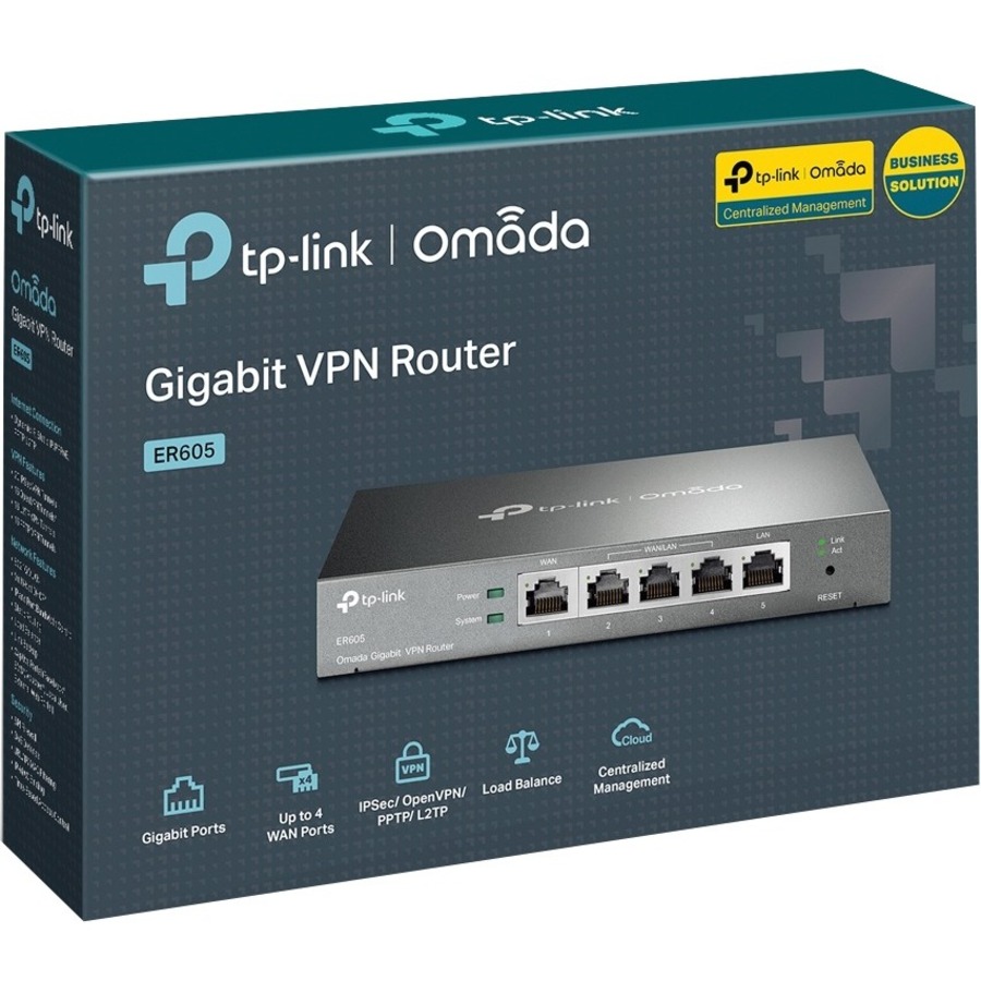 TP-Link ER605 - Multi-WAN Wired VPN Router - Limited Lifetime Warranty