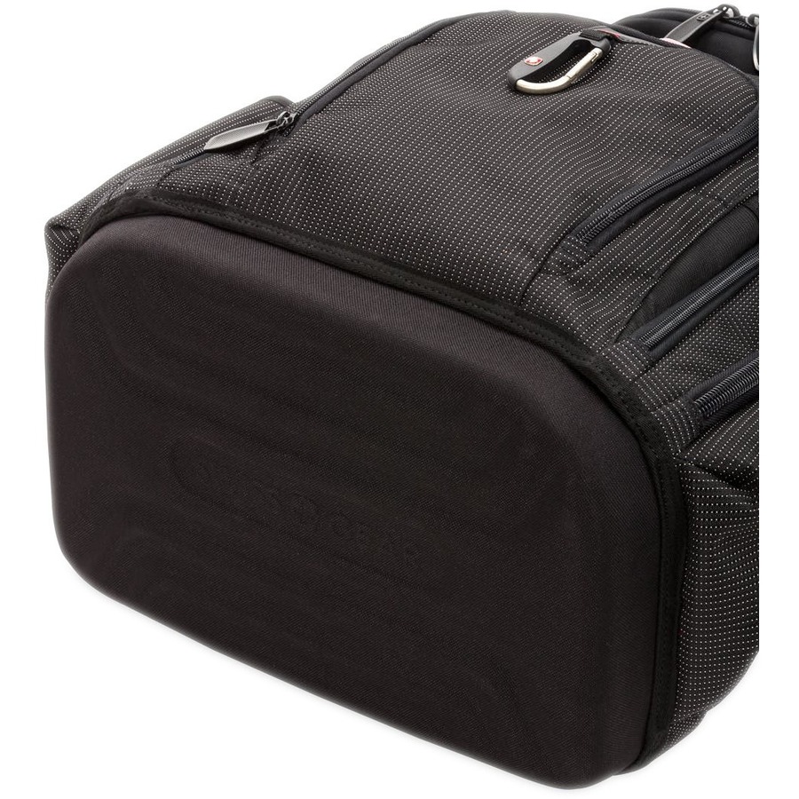 Black Wenger SwissGear Work Pack Pro tool backpack with USB access for 17 inch laptop — alternate view 1