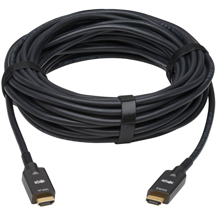 Tripp Lite by Eaton High-Speed Armored HDMI Fiber Active Optical Cable (AOC) - 4K @ 60 Hz HDR 4:4:4 M/M Black 10 m (33 ft.)