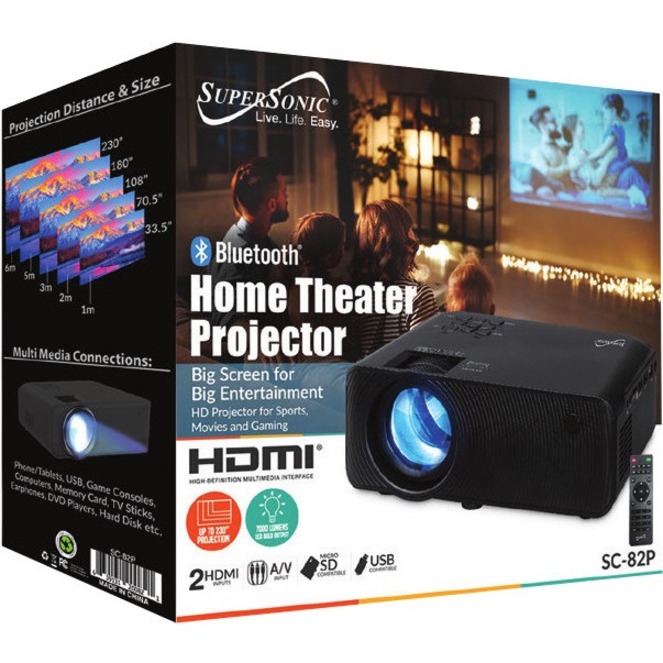 Supersonic SC-82P LCD Projector - 16:9